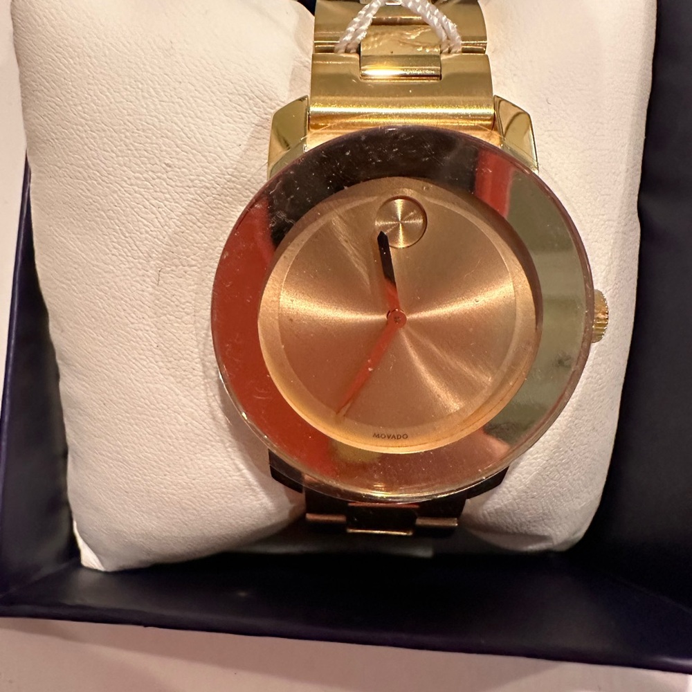Movado bold gold